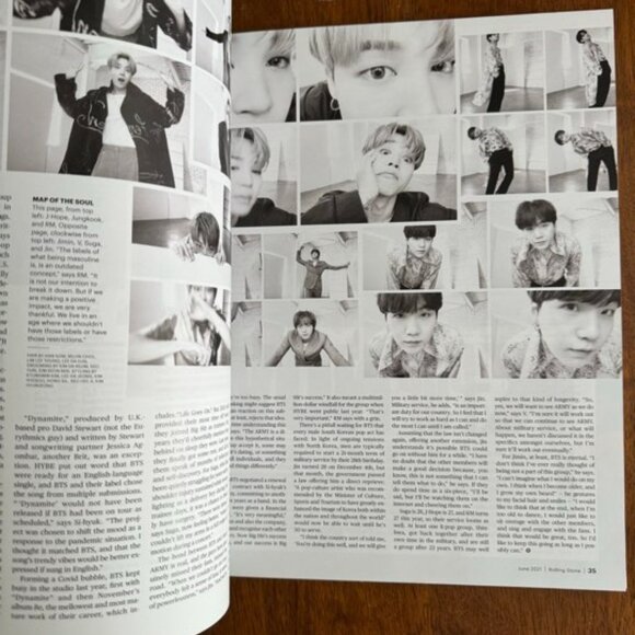 NEW - BTS Rolling Stone Magazine - Picture 5 of 6